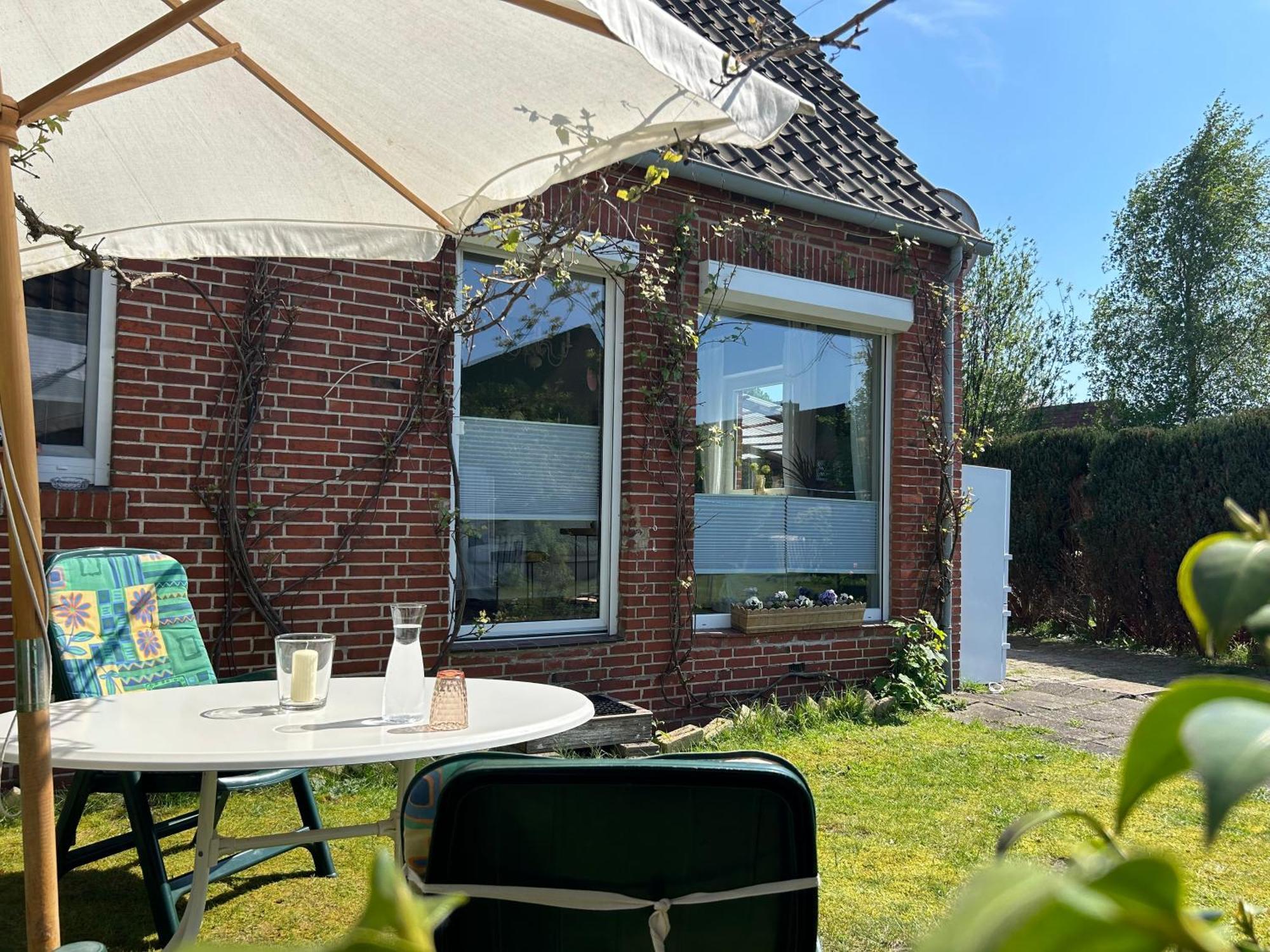 Ferienwohnung Haus Papenburg Garten Parkplatz Nordsee Zewnętrze zdjęcie